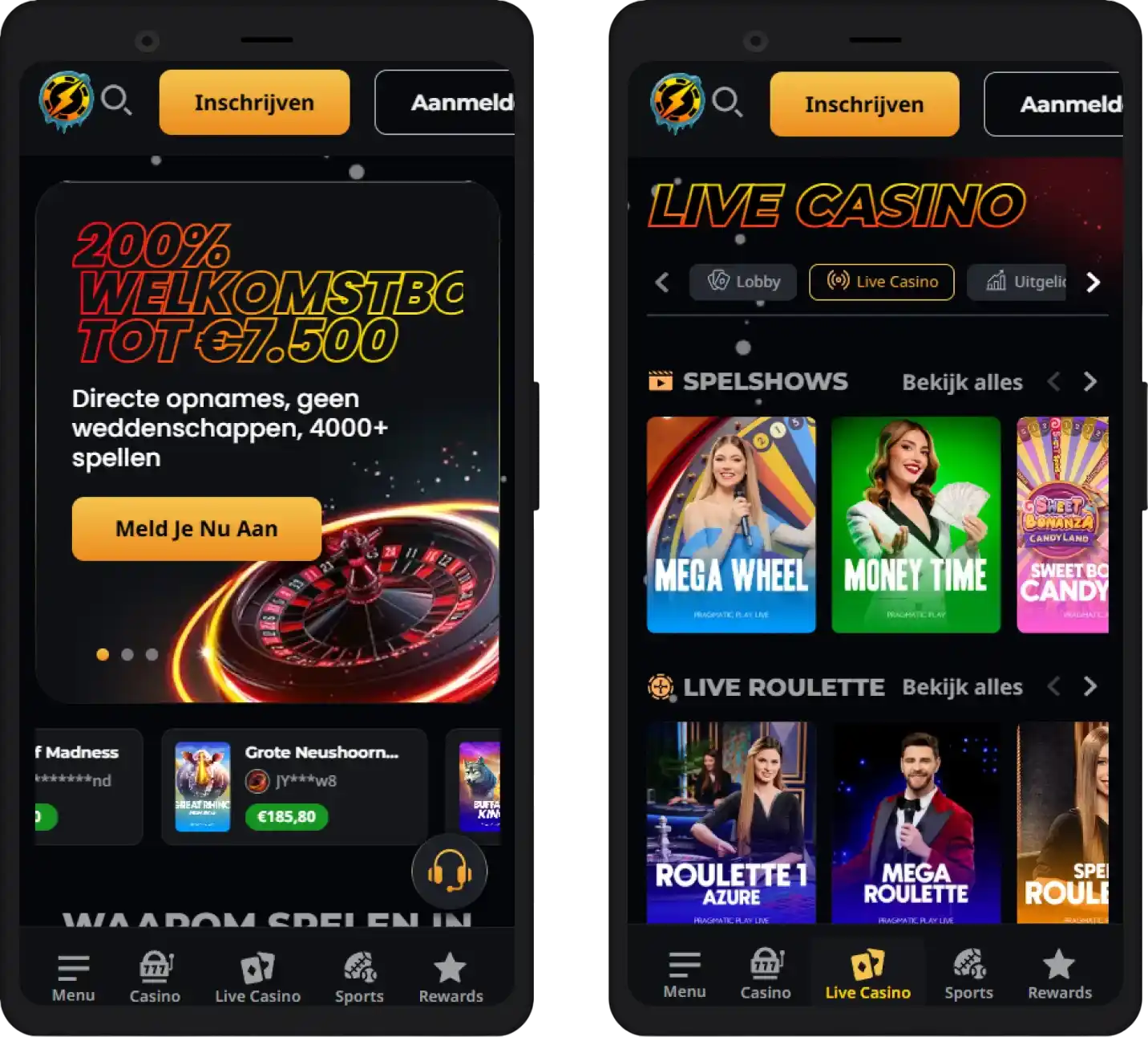 Mobiele versie Instant Casino – speel gokkasten en live casino op je telefoon