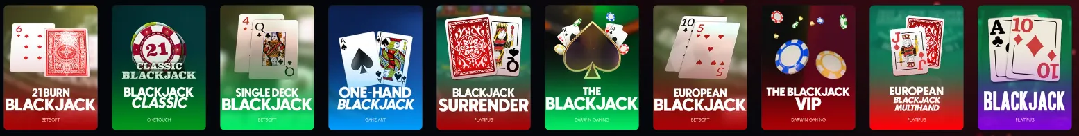 Tafelspellen Instant Casino – blackjack, roulette, baccarat en poker online